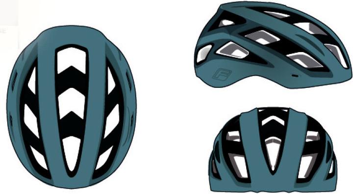 Produktbild Fischer Fahrradhelm Urban Plus Chicago S/M (52 - 59 cm)