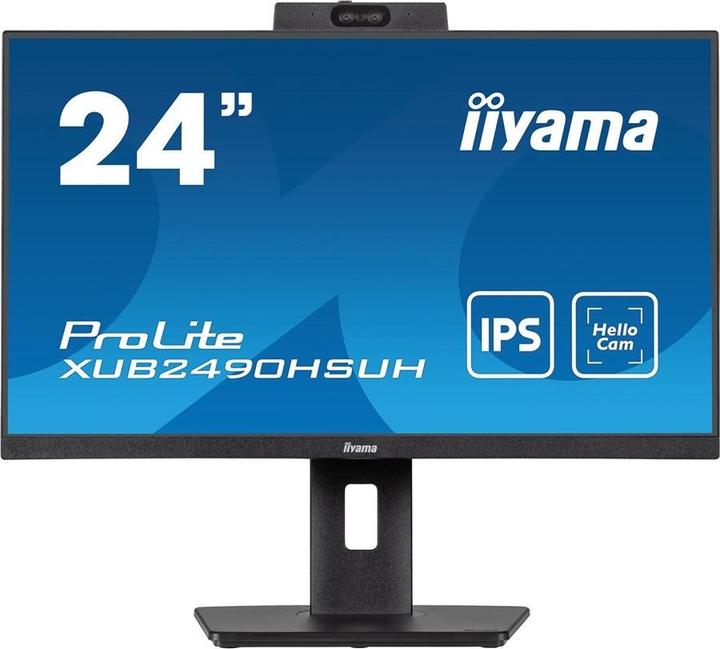 Immagine prodotto iiyama 60.5cm (23,8") XUB2490HSUH-B2 16:9 HDMI+DP WebCam (1920 x 1080 pixel, 23.80")