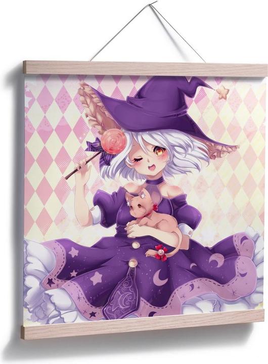Produktbild Trenddeko La Doll Blanche - Little Witch (50 x 50 cm)