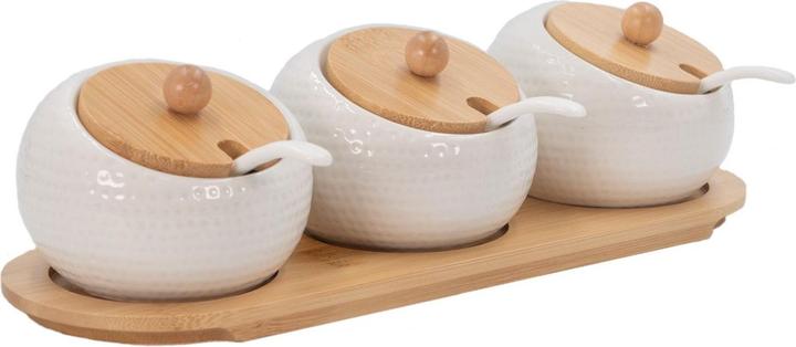 Intirilife 3er Set Gewürzdosen, Zuckerdose (0.17 l)