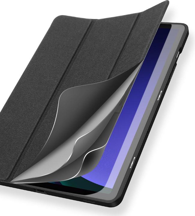 Productafbeelding Dux Ducis Domo Samsung Galaxy Tab S9 FE hoesje met standaard - Zwart (Galaxy Tab S9 FE, Samsung Galaxy Tab S10 FE)