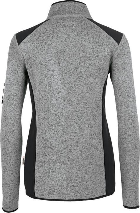 Actual product image Hakro Ladies' knitted fleece jacket Churchill grey mottled, S (S)