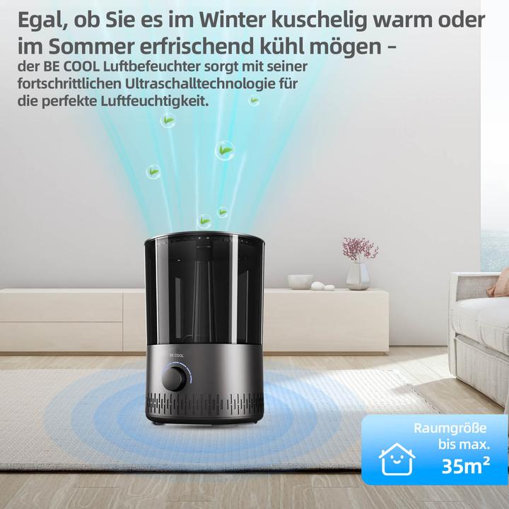 Immagine prodotto Be Cool Umidificatore d'aria calda/fredda BE COOL - serbatoio da 5 litri (35 m²)