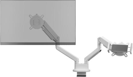 Actual product image One for All Monitor mount Solid Dual White DM 4220 (Table, 35")