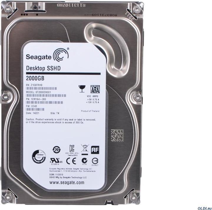 Produktbild Seagate Desktop SSHD (2 TB, 3.5")