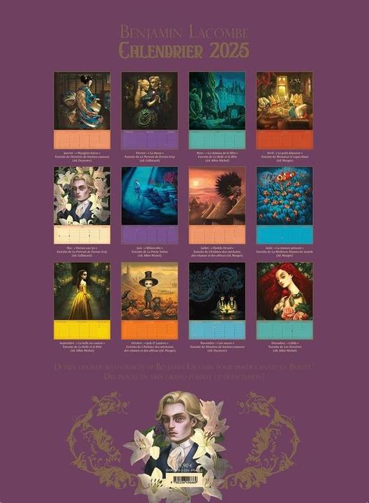 Immagine prodotto Albin Michel Calendario 2025 : Benjamin Lacombe (Francese)