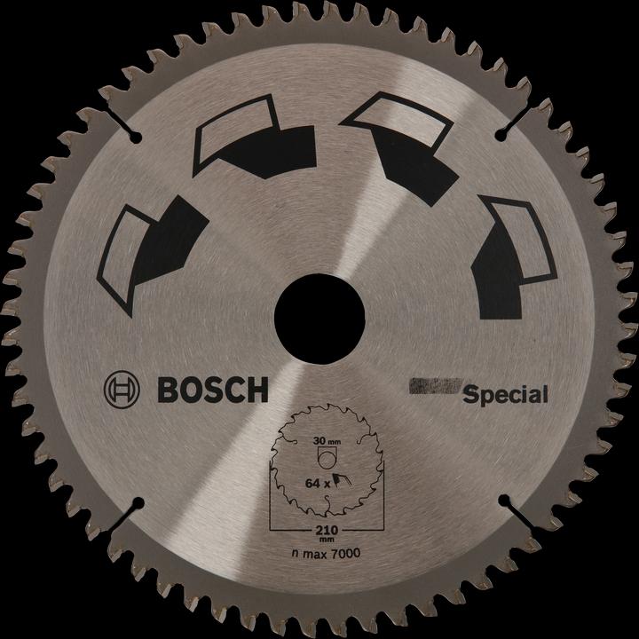 Produktbild Bosch Zubehör Kreissägeblatt SPECIAL D= 210 mm Bohrung= 30 mm Z= 64