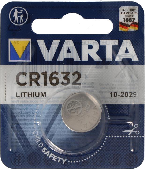 Actual product image Varta CR1632 Lithium Batterie 3 Volt 140mAh (140 mAh)