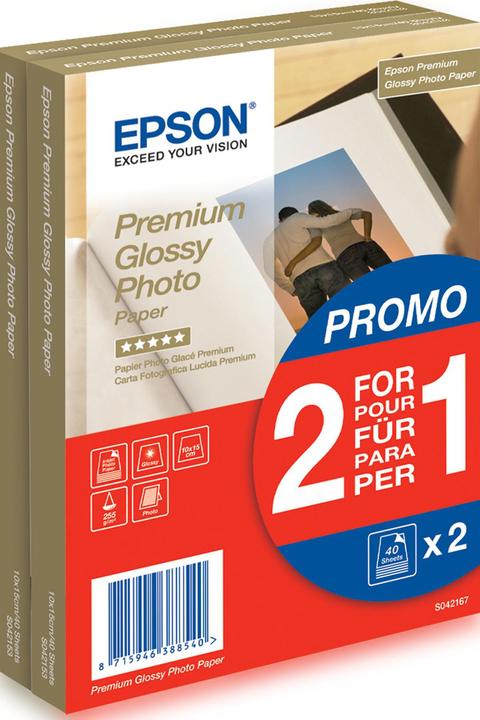Actual product image Epson Premium Glossy (255 g/m², 10 x 15 cm, 80 x)