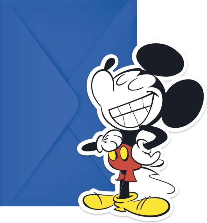 Produktbild Disney Retro Einladungen 6erPack Karton Papier (6 Stk.)