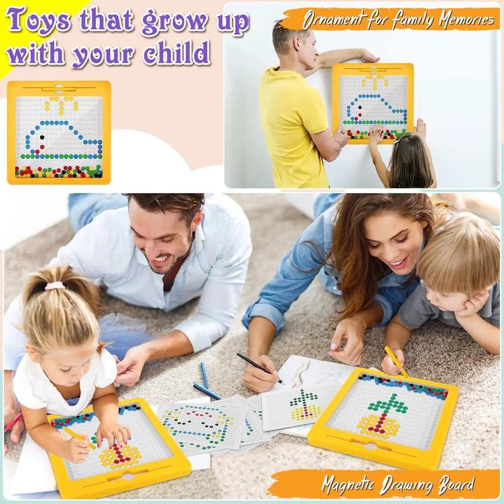 Actual product image Activity Board Magnetic drawing board for toddlers Magnetic beads and pencil Educational toy for the sensory