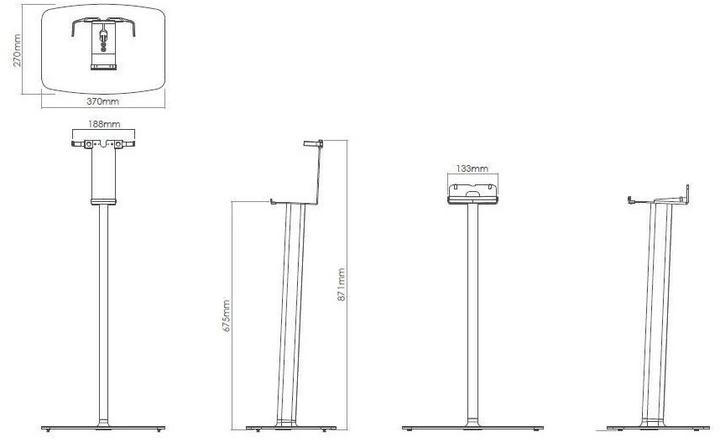 Produktbild Flexson FLXS5FS1011 (1 Stk., Ständer, Nicht beweglich)