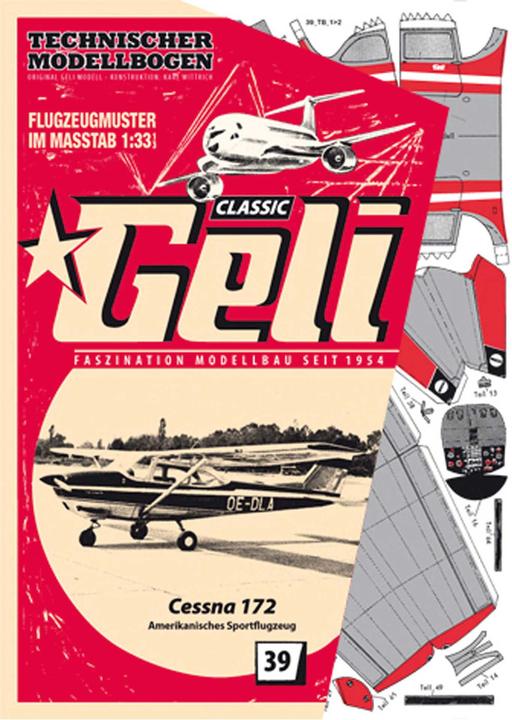 Produktbild Geli cessna 172 kartonmodell