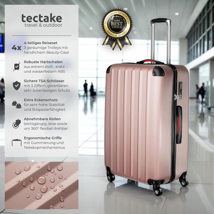 Image du produit tectake Ensemble de valises Valises Trolleys Trolley Set Hardcase trolley (90 l, M (50 - 90l))