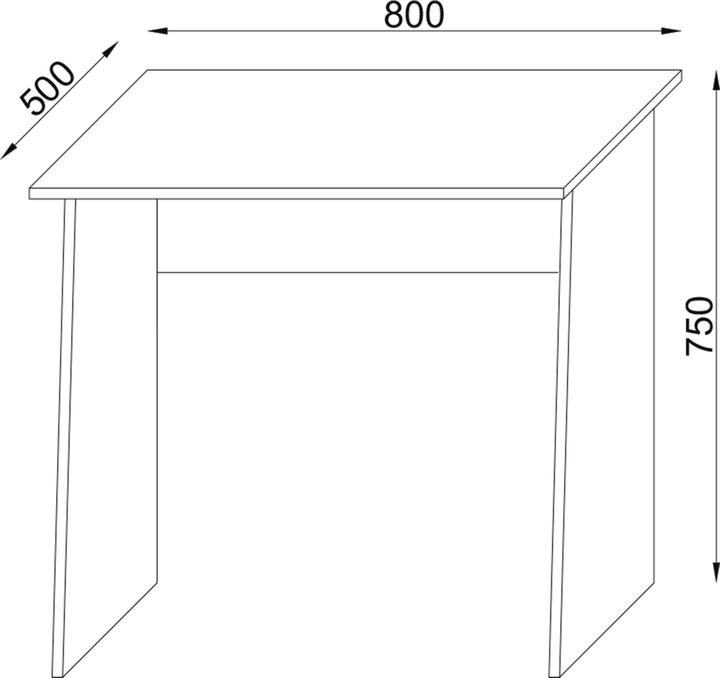 Produktbild VCM Holz Schreibtisch Computertisch Masola Mini (80 x 50 x 74 cm)