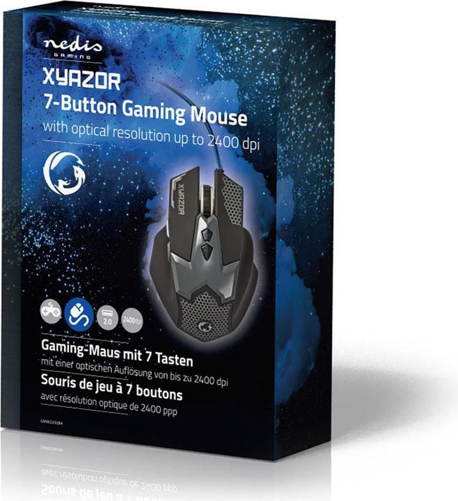 Produktbild Nedis Gaming-Maus GMWD200BK (Kabelgebunden)