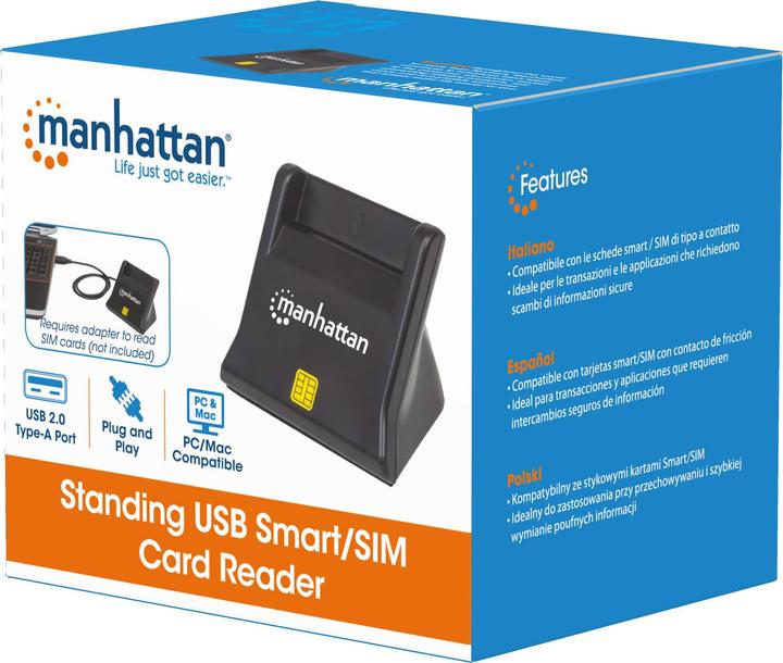 Image du produit Manhattan USB 2.0, Smart/SIM (USB 2.0)