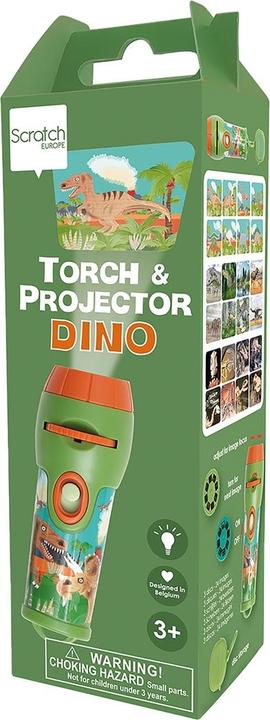Actual product image Scratch Projector Flashlight Dinosaur incl. screens (German, French, Italian, English)