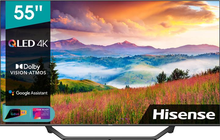 Productafbeelding Hisense 55A7GQ 55inch UHD QLED 350cd/m2 16:9 50Hz 3xHDMI 2.0 2xUSB 2.0 (55", QLED, 4K, 2021)