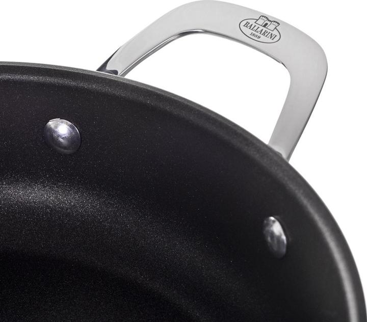 Actual product image Ballarini Patelnia Alba głęboka z 2 uchwytami tytanowa 28 cm ALBG3ED.28D (28 cm, Frying pan, Aluminium)