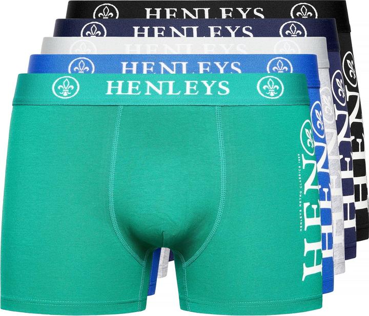 Produktbild Henleys Kelmack Boxershorts (5erPack) (L, 5er Pack)