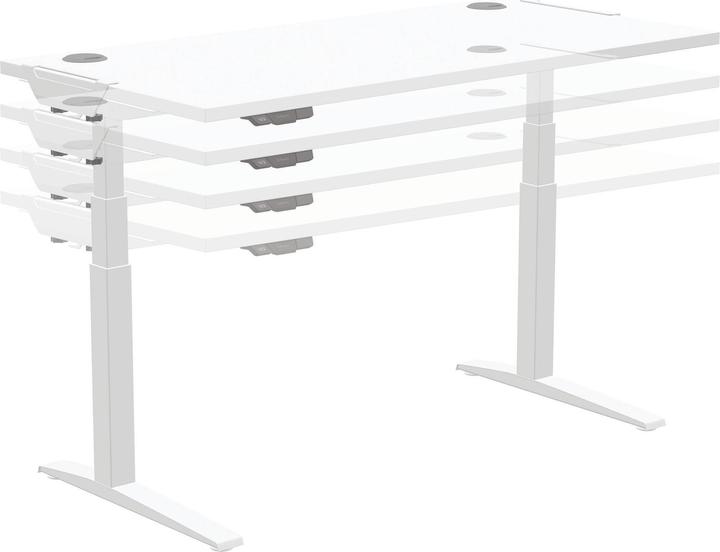 Actual product image Fellowes Tischplatte Levado 180 x 80 cm, Weiss (180 x 80 cm)