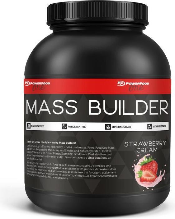 Actual product image PowerFood One Mass Builder (Strawberry cream, 1 pcs., 2760 g)