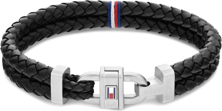 Image du produit Tommy Hilfiger Bracelet à mousqueton (19 cm, Cuir, Acier inoxydable)