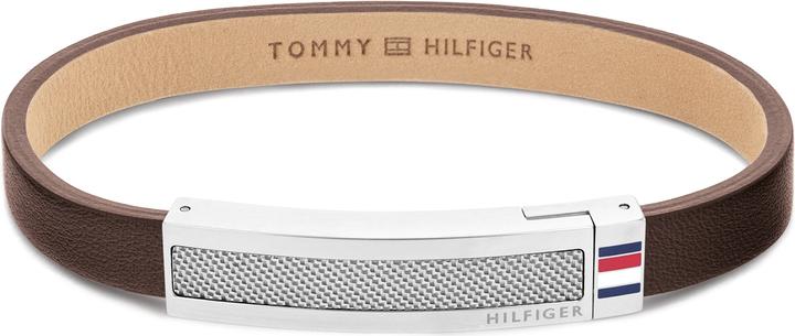 Produktbild Tommy Hilfiger Woven Texture Armband (19 cm, Edelstahl, Leder)