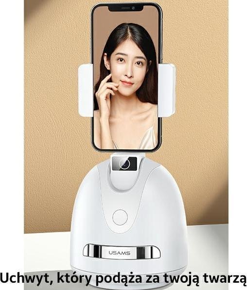 Actual product image Usams Smart Face Tracking Bracket - White