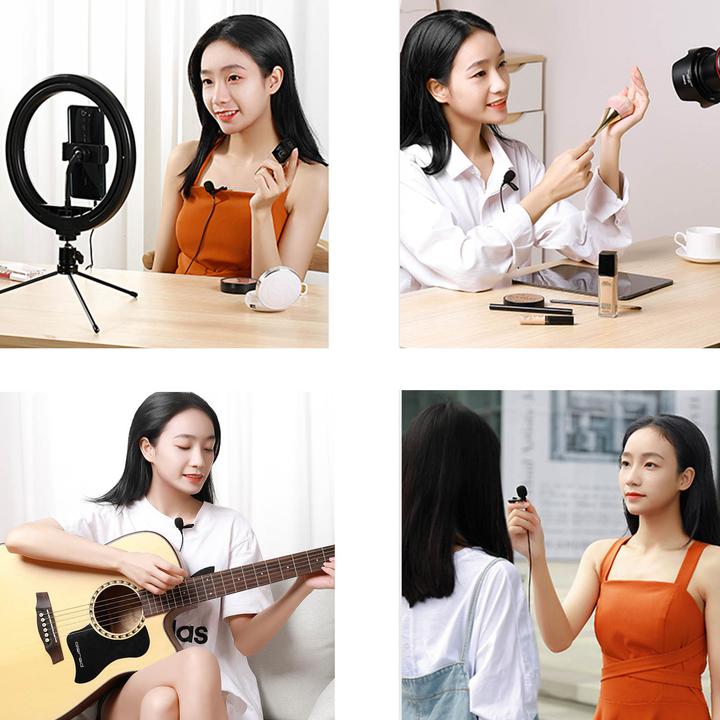 Image du produit LinQ Microphone cravate avec réduction du bruit, connecteur Lightning, - Noir