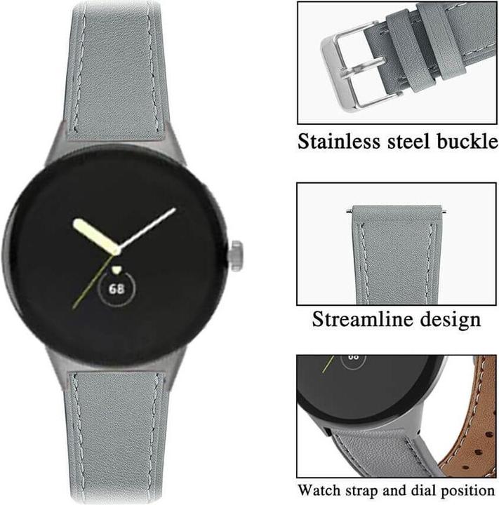 Produktbild Cover-Discount Google Pixel Watch 3 - 45mm - Ersatzband Armband Leder (Leder)