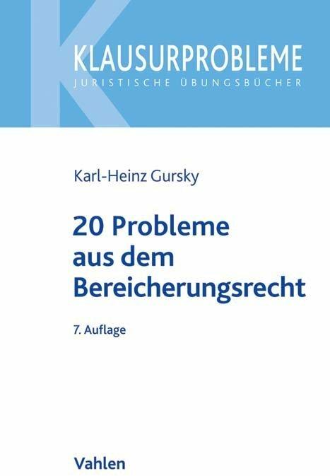 Immagine prodotto 20 Probleme aus dem Bereicherungsrecht (Tedesco, Karl-Heinz Gursky, Dimitrios Linardatos, 2022)