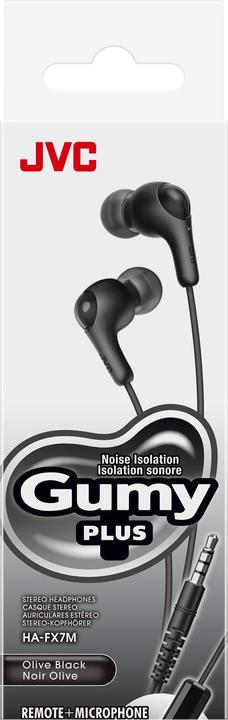 Actual product image JVC HA-FX7M, Wired, 10 - 20000 Hz, Calls/Music, 3.8 g, Headset, Black (Cable)
