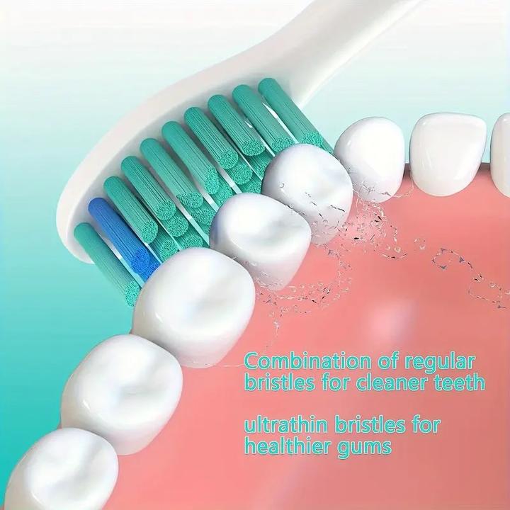 Image du produit ASMI Brosses à dents de rechange Sonic, tête de brosse à dents, 8 pièces (8 x)