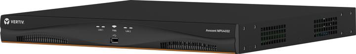 Actual product image Vertiv Avocent 32 port 4 digital KVM paths dual AC Power Supply