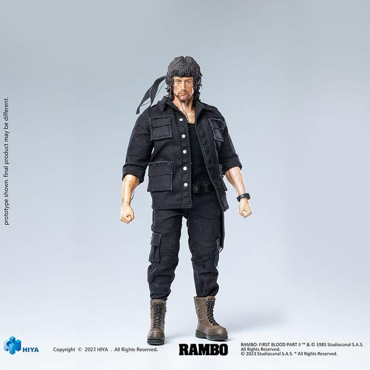 Produktbild Hiya Toys Rambo figurine 1/12 Exquisite Super Series First Blood II John Rambo 16 cm