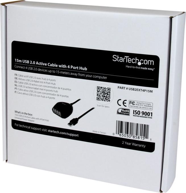 Actual product image StarTech USB A - 4 x USB A (USB-A, 4 Ports)