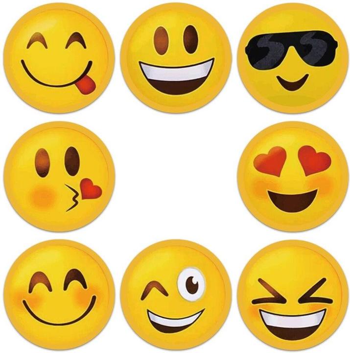 Produktbild JTI Aufkleber - Smileys - 500 Stück - Rolle