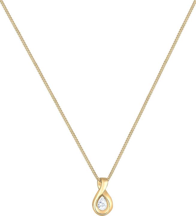 Actual product image Elli PREMIUM Necklace Infinity Zirconia Infinity 585 yellow gold (585 yellow gold, Zirconia, 45 cm)