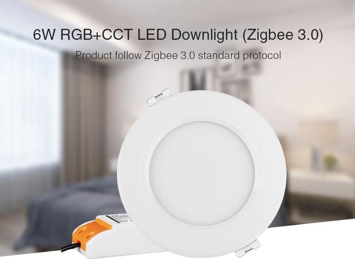 Actual product image Milight Zigbee 3.0 LED recessed spotlight 6W (600 lm)