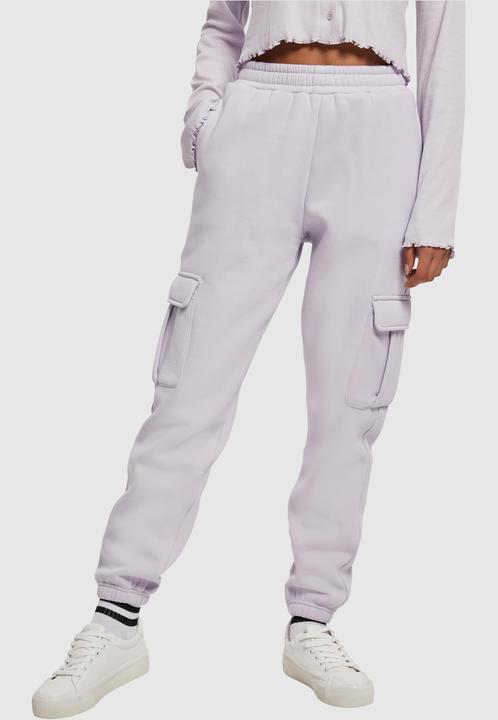 Urban Classics Ladies High Waits Cargo Sweat Pants