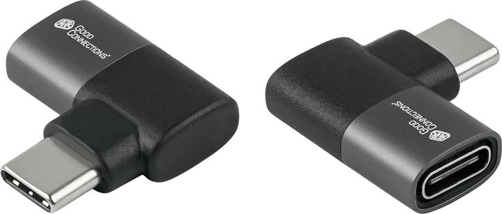 Produktbild Good Connections USB 4.0 Gen.3x2 Winkeladapter Portschoner 40GBit/s 240W 8Ka60Hz USB-C (USB)