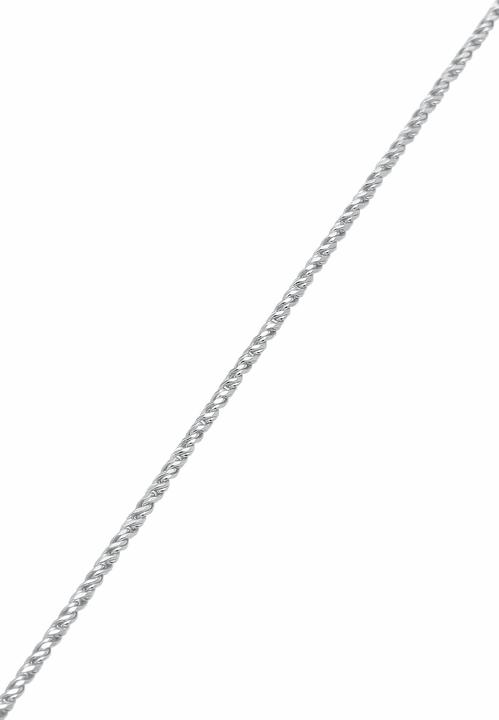 Produktbild Kuzzoi Halskette Herren Basic Kordelkette Gedreht Fein 925 Silber (925er Sterling Silber, 45 cm)