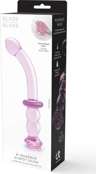 Immagine prodotto Dream Toys Glaze Glass - Dildo G-Spot con bocciolo di rosa