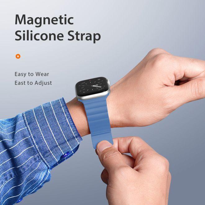 Actual product image Dux Ducis magnetic strap watch strap 7/6/5/4/3/2 (44 mm, 45 mm, 42 mm, Silicone)