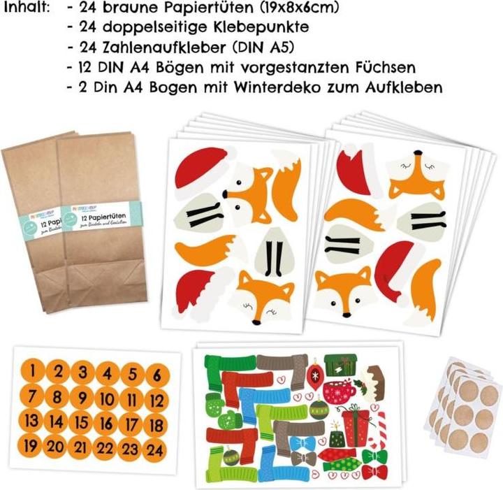 Image du produit Papierdrachen Set de bricolage Fox