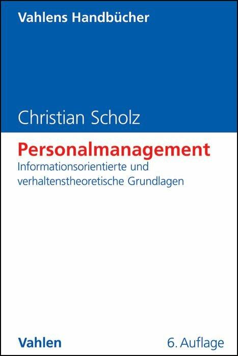 Produktbild Personalmanagement (Deutsch, Christian Scholz, 2013)