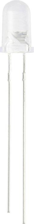 Image du produit Tru Components LED câblée 5mm Lumens élevés 15° 30mA 1.8 V, 3.4V Rouge, Jaune, Orange, Bleu, Vert, Pi