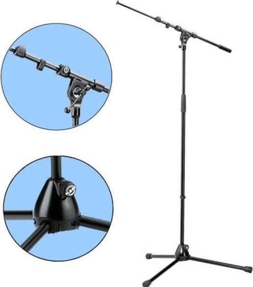 Produktbild K&M 210-9 Mikrofonstativ mit Stereo-Schiene